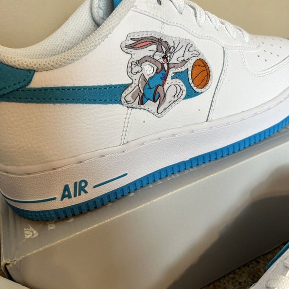 Nike Air Force 1 Low Hare Space Jam Bugs Lola DM3353-100 Size 7Y / Women‎ Sz 8.5 - Picture 4 of 11